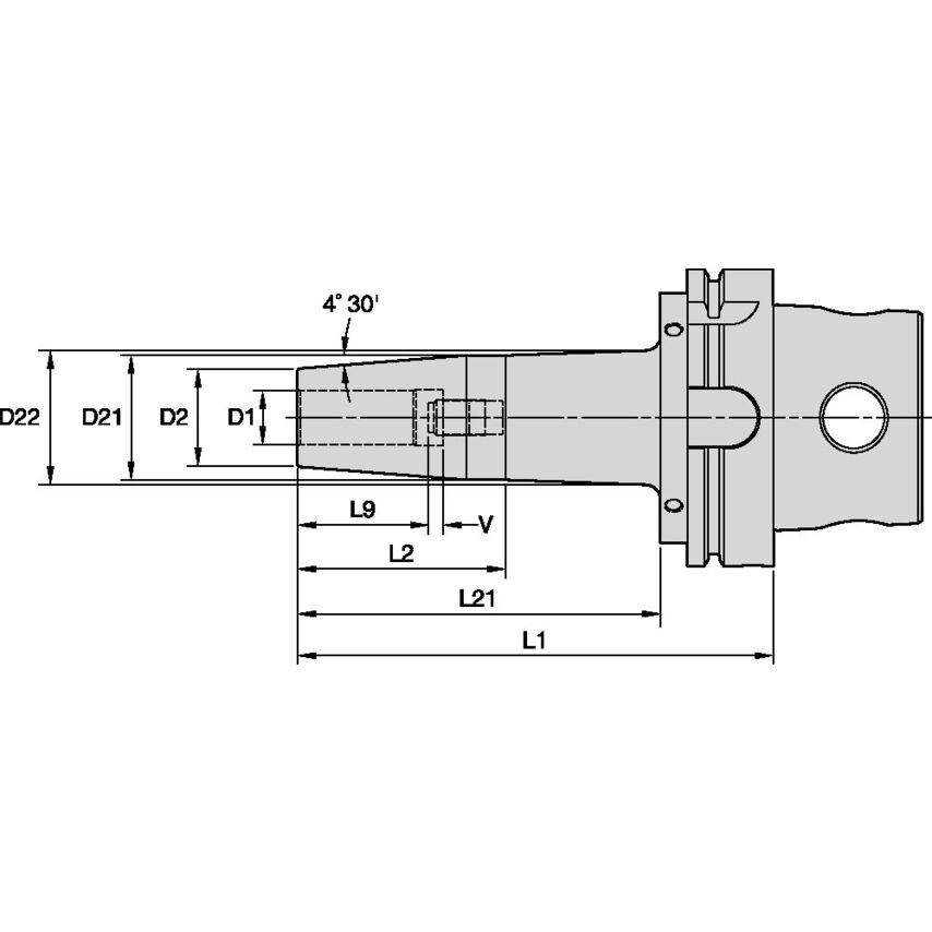 KM4X100HPVTT18160M KM4X100 Shrink Fit GP 18.0 X
