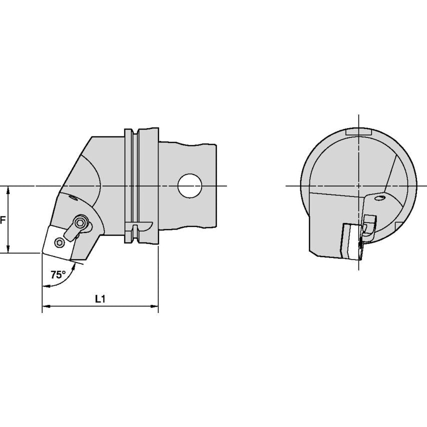 KM4X100MSRNR19 KM4X100 KENLOC 75 Right Hand