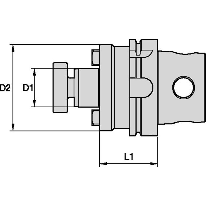 KM4X100SMC075400 KM4X100 Shell Mill Adaptor 3/4