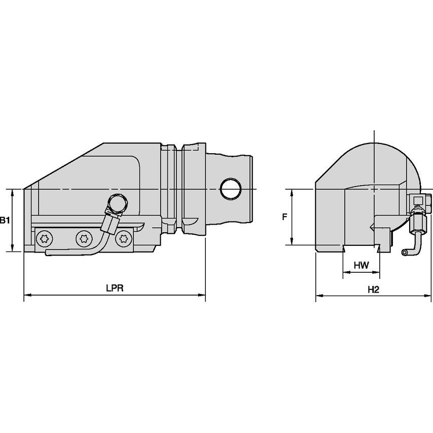 KM4X63BSR4 KM4X63 Side Mount Cut-Off A2B
