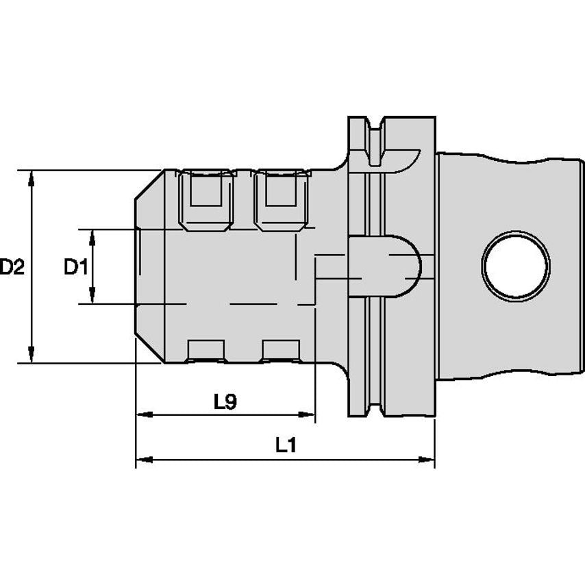 KM4X63EM06065M KM4X63 End Mill Adapter 6X65M