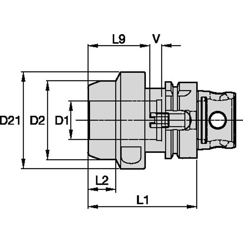 KM4X63HCTHT32090m KM4X63 HydroForce Chuck 32 x 90