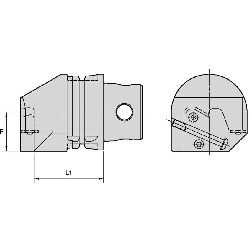 KM4X63KGMSL50C KM4X63 B.E. End Mount Grooving