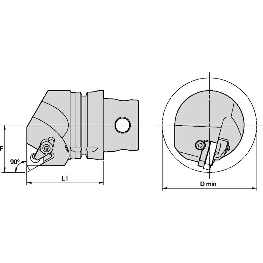 KM4X63LSEL22N KM4X63 Threading Bor Bar 90 L