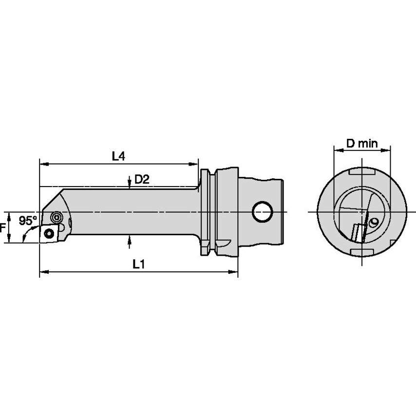 KM4X63S25KPCLNL12 KM4X63 Bor Bar 95 PCLN 25MM