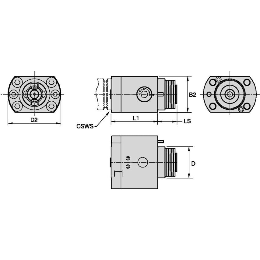 KM50CLNTEF KM50 CLNT-EF Flange Mount-Top