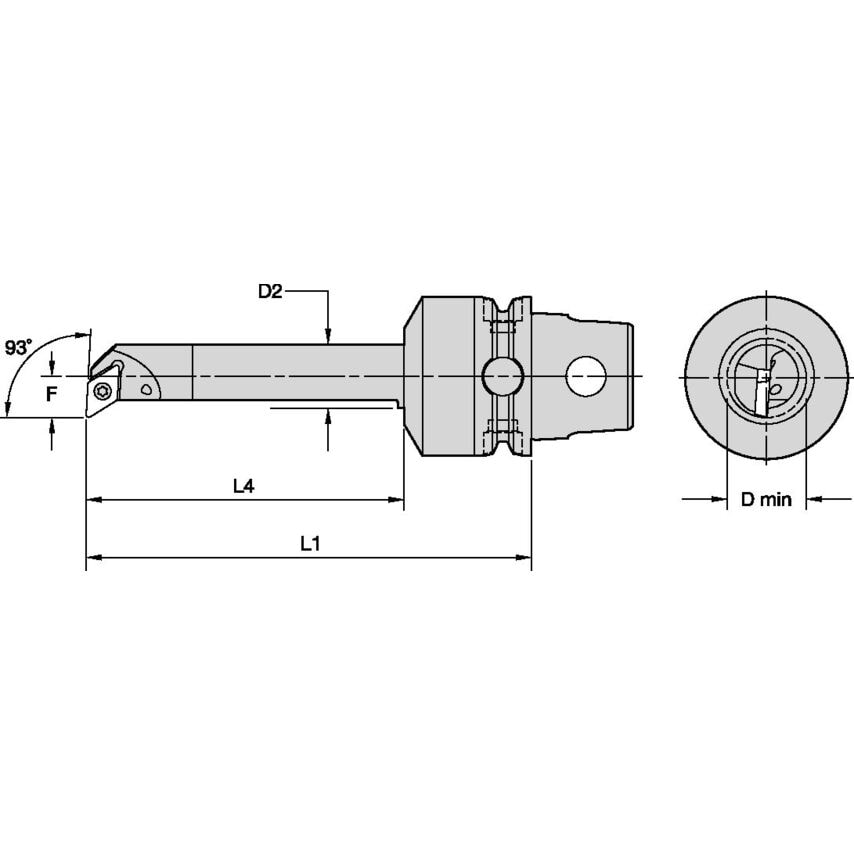 KM50TSE20LSDUPR11 KM50 Carb Bor Bar 93 Screw DP