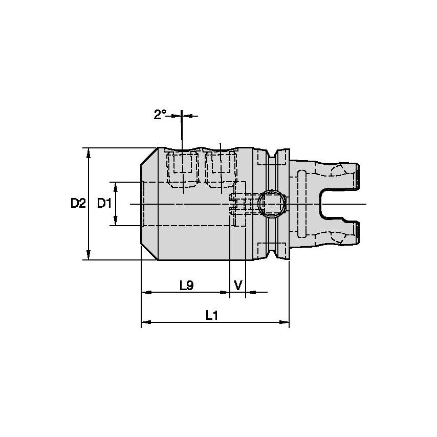 KM50TSWN08065M KM50TS Whistle Notch Adapter