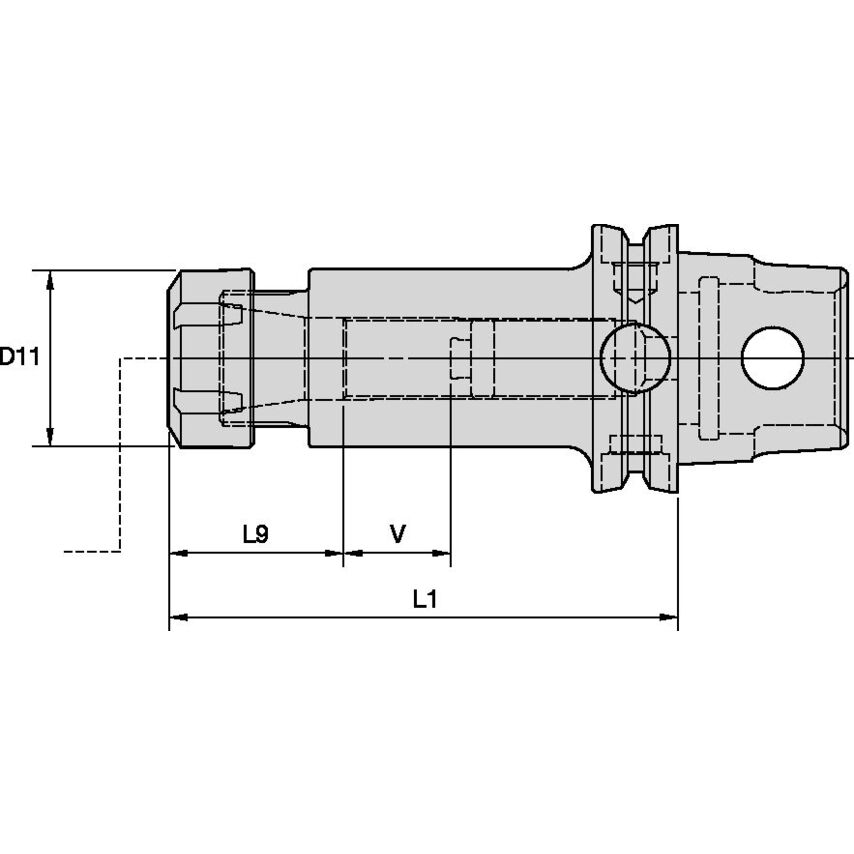 KM63TSER25120m KM63TS Collet Chuck Round ER25