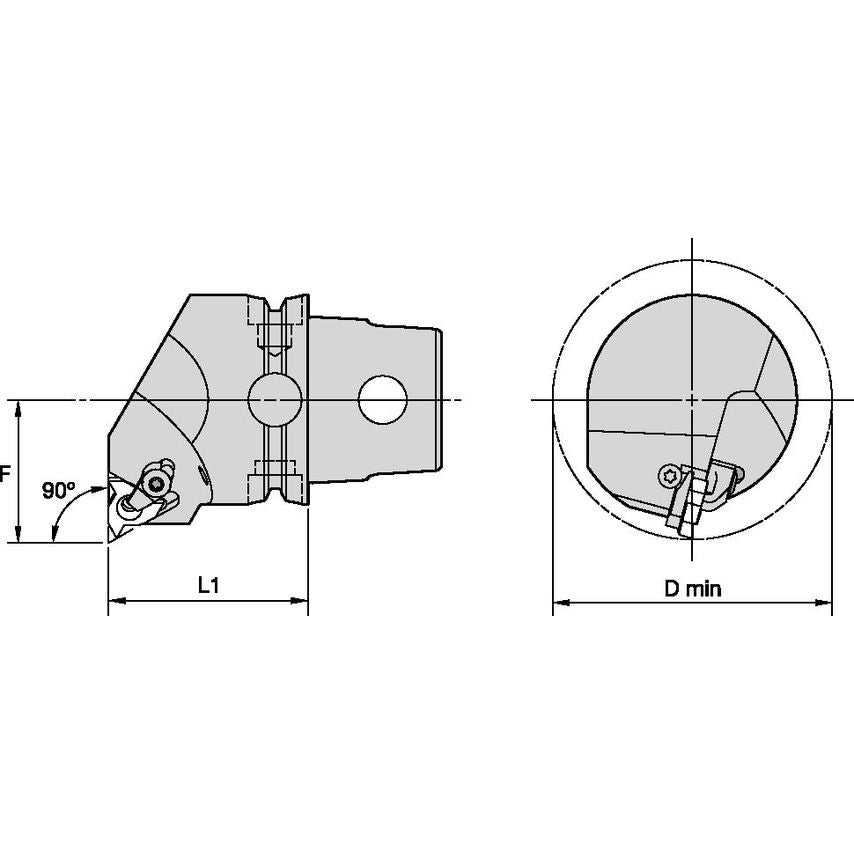 KM63TSLSER16N KM63TS Threading Unit 90 RH L