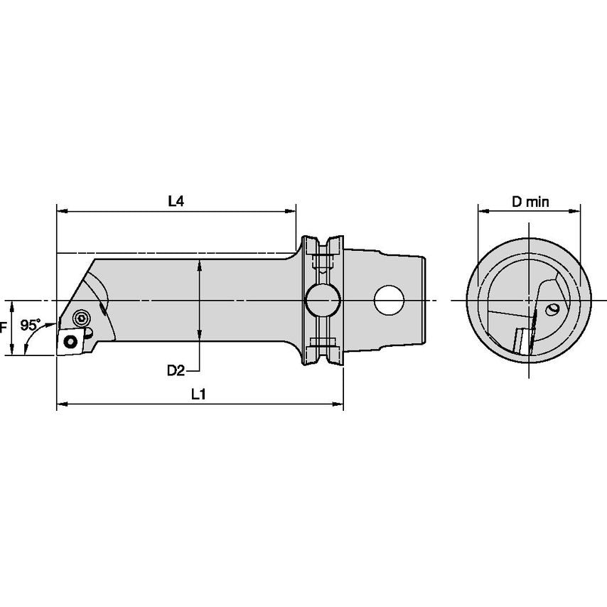 KM63TSS25KPCLNL12 KM63 Steel Bor Bar 95 KENLEV