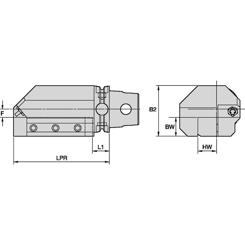 KM63TSSTAL2525M KM63TS Axial Sq Adapter LH 25X