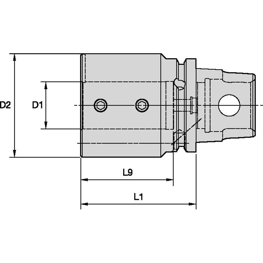 KM63XMZBA125307Y KM63 Boring Bar Adapter 1-1/4