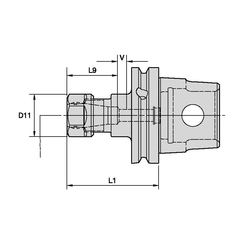 KM63XMZER16120Y KM63XMZ Collet Chuck Hex ER16