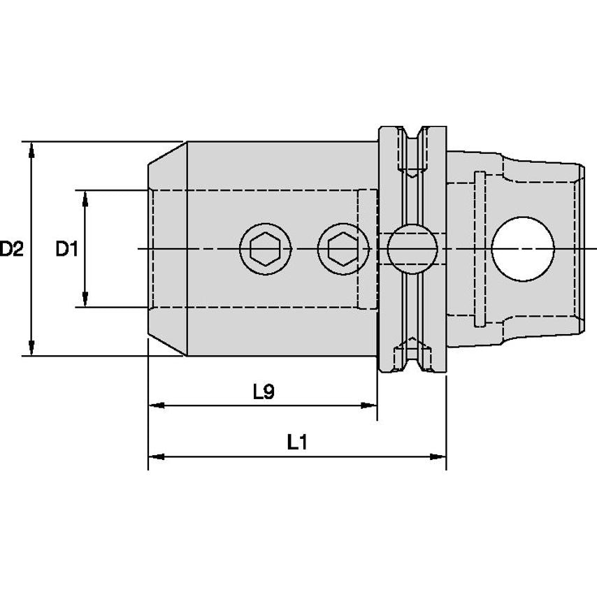 KM80ATCEM150382 KM80ATC End Mill Adapter 1-1/2