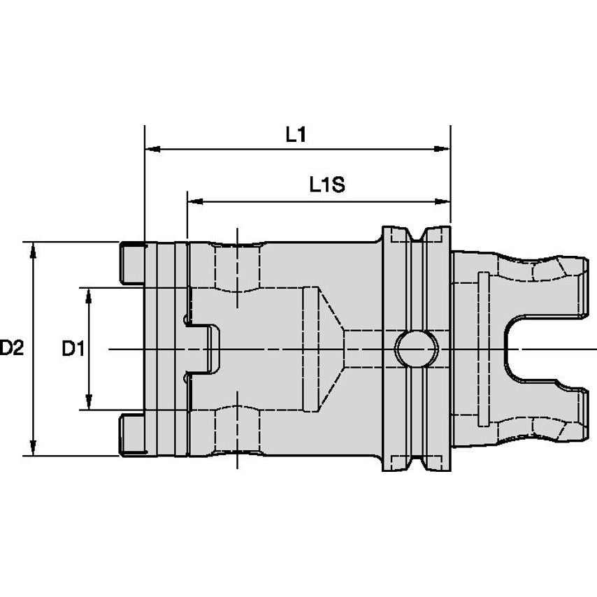 KM80ATCHTS50100M KM80ATC HTS Drill Chuck 50 x 100MM