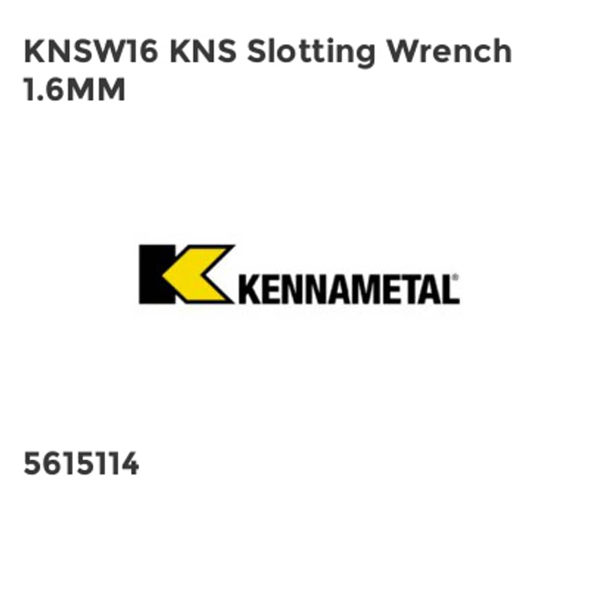 KNSW16 KNS Slotting Wrench 1.6MM