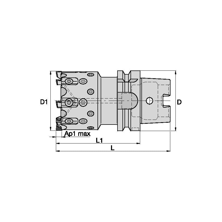 KSCM63R08CAH63A090 PCD-Body D63MM L90MM Z8 HSK-A