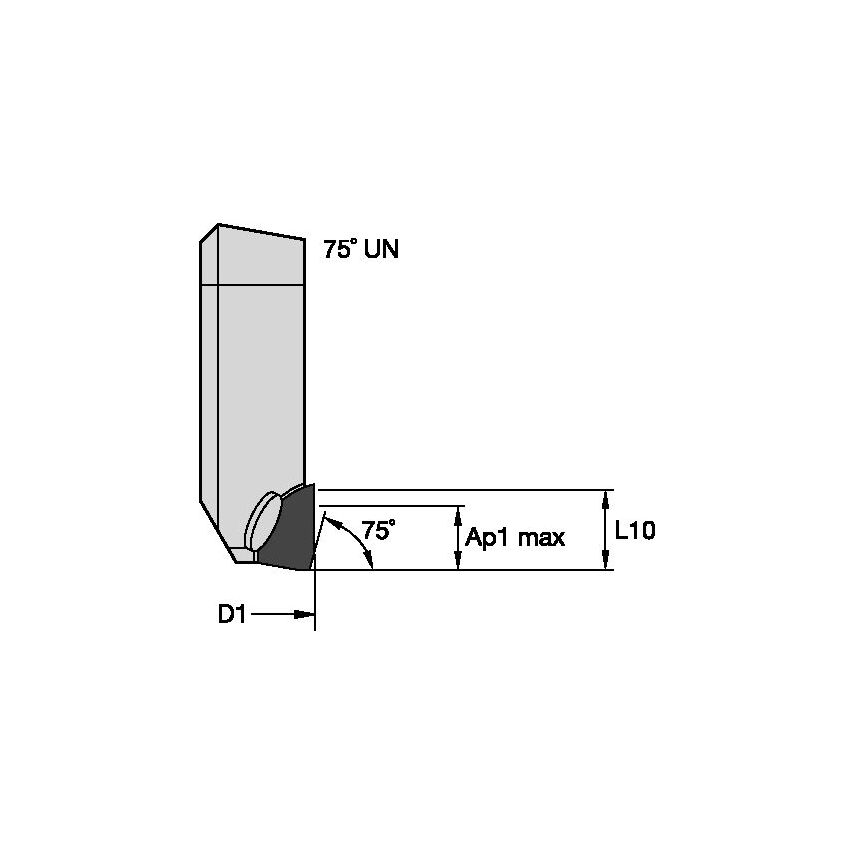 KSCMCA75HR Rougher PCD Cartridge 75