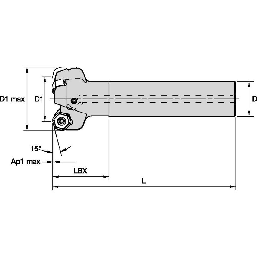 KSHRHF025D03A20HN06L120 Dodeka Mini HF 15 End Mill D=