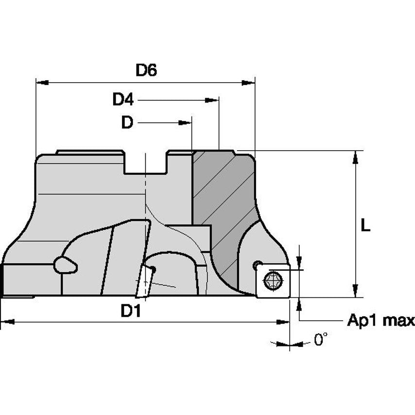 KSSISR800SD430F10 Machining Center Milling Cutte