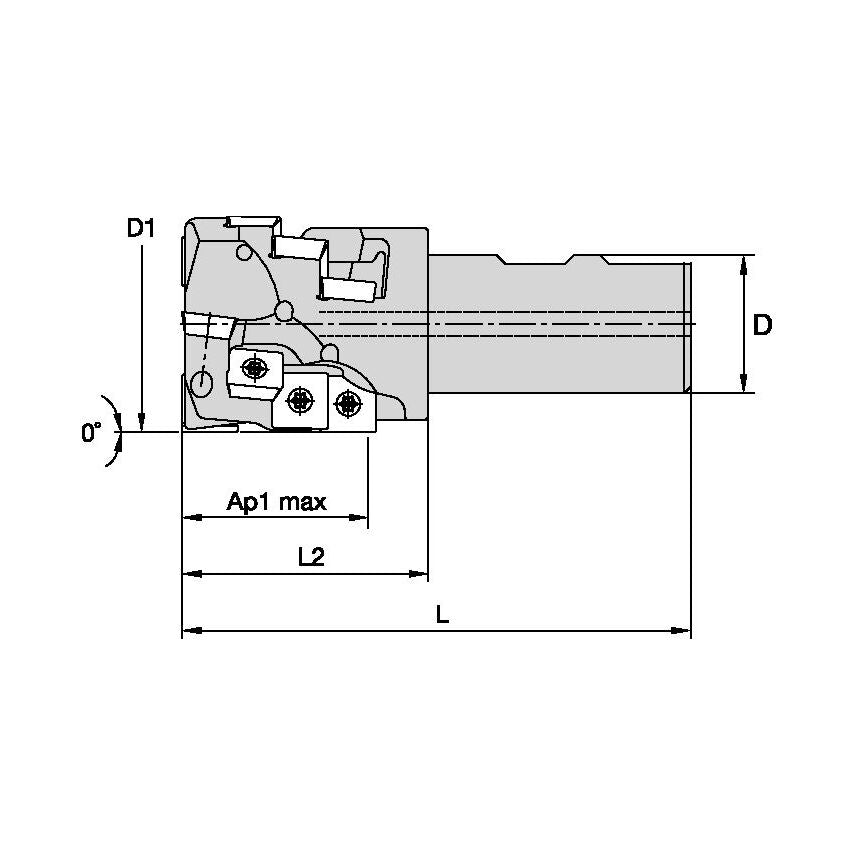 KSSP200R3SD43W125L169 Kssm Helical End Mill With Weld