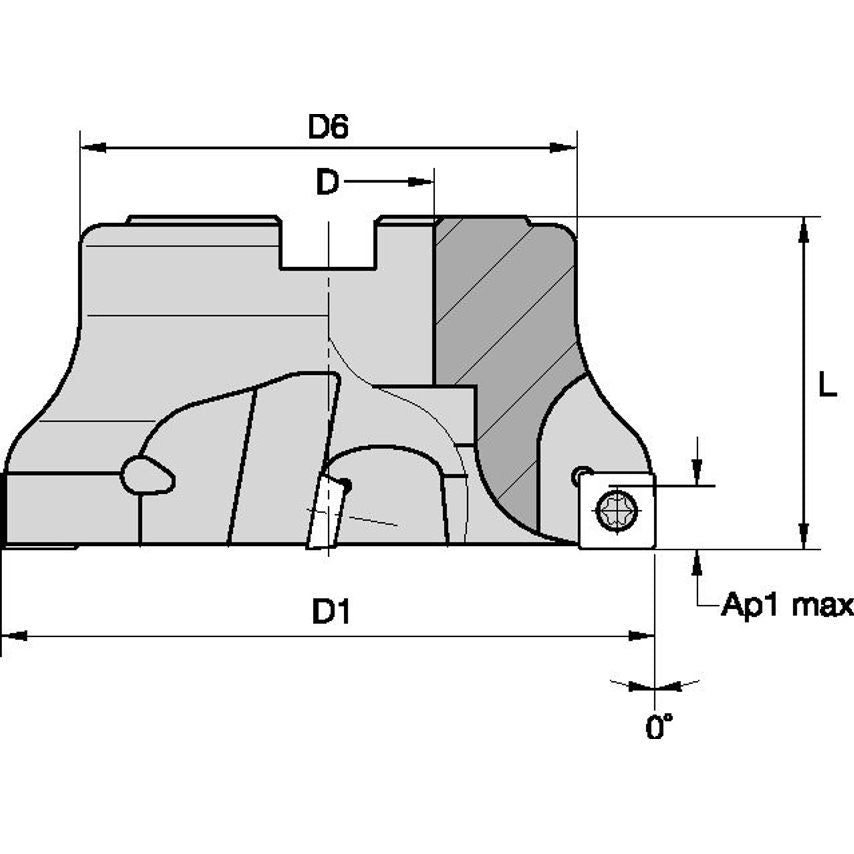 KSSR200SP10T30F3 Machining Center Milling Cutte