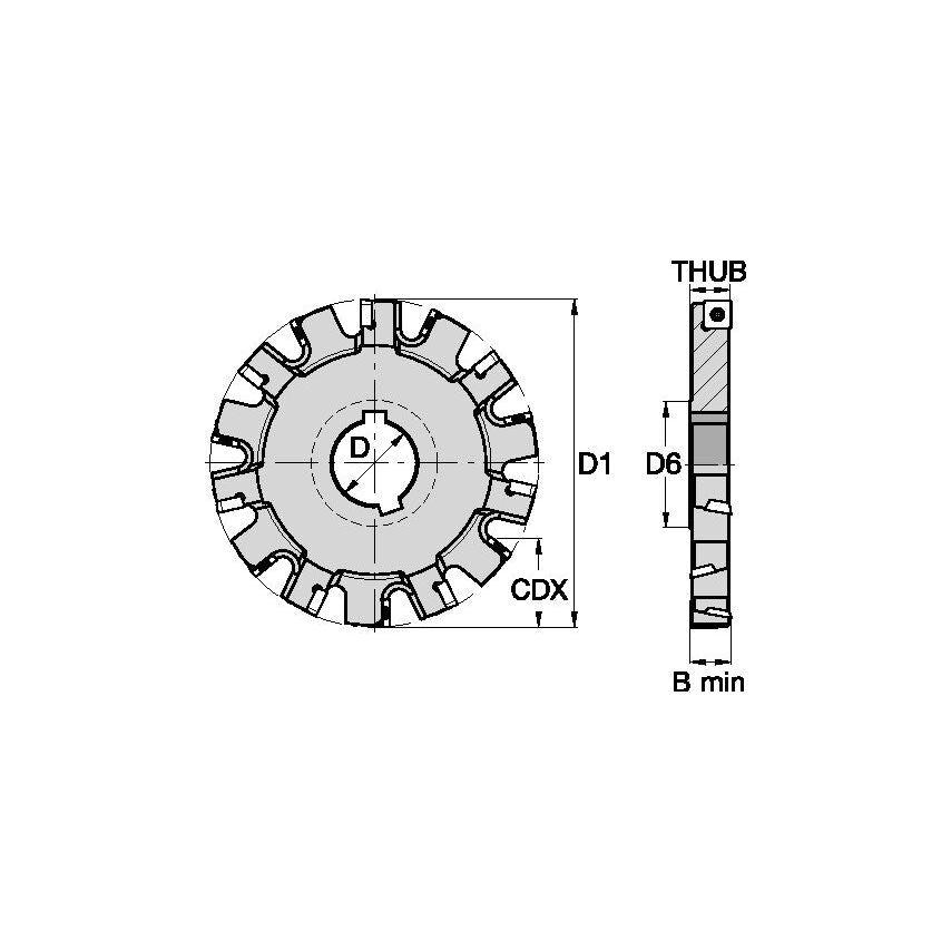 KSSS400ASP10N625 KSSS Fixed Pocket Slotting Cut