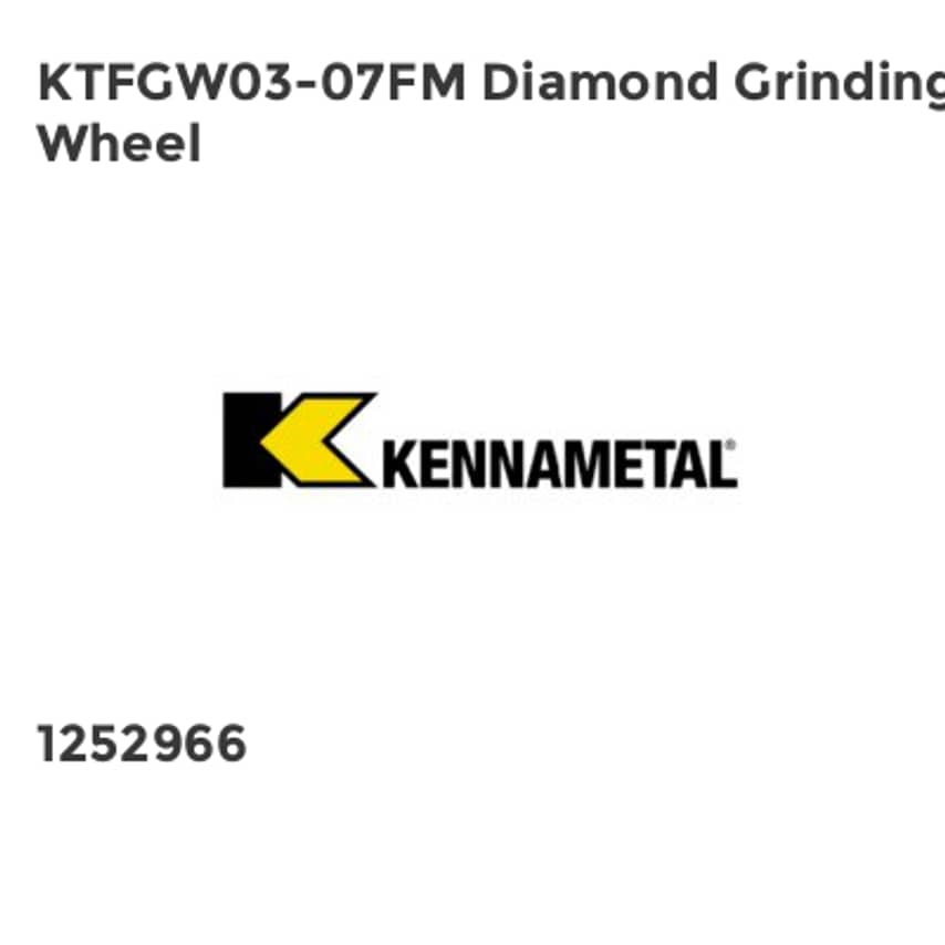 KTFGW03-07FM Diamond Grinding Wheel
