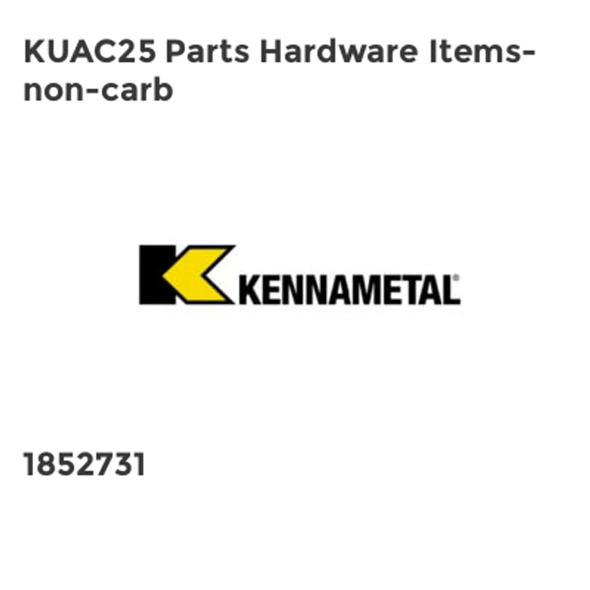 KUAC25 Parts Hardware Items-non-carb