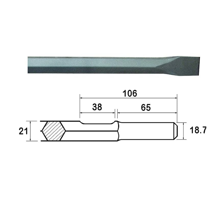 Kango Shank Chisel 380mm (914118) FAIKAGC380