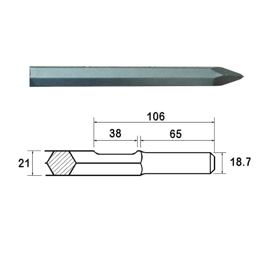 Kango Shank Point 380mm (914112) FAIKAGP380