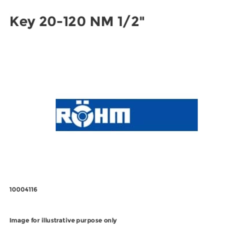 Key 20-120 NM 1/2" - 10004116