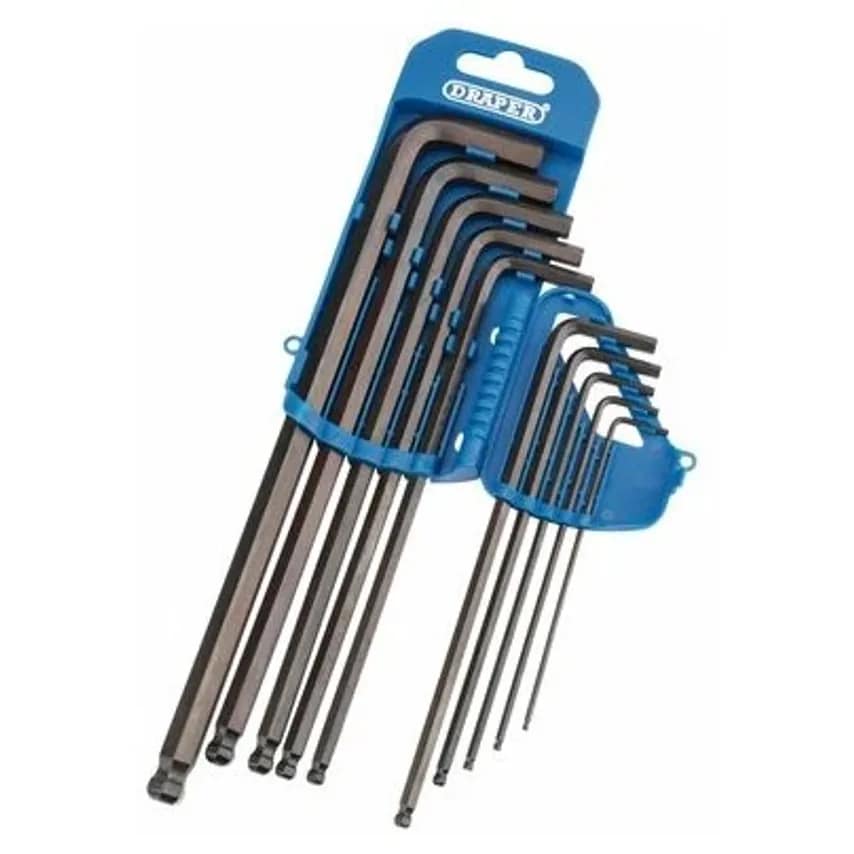 Key Set Hex Ball Ended Metric 10PCE Steel