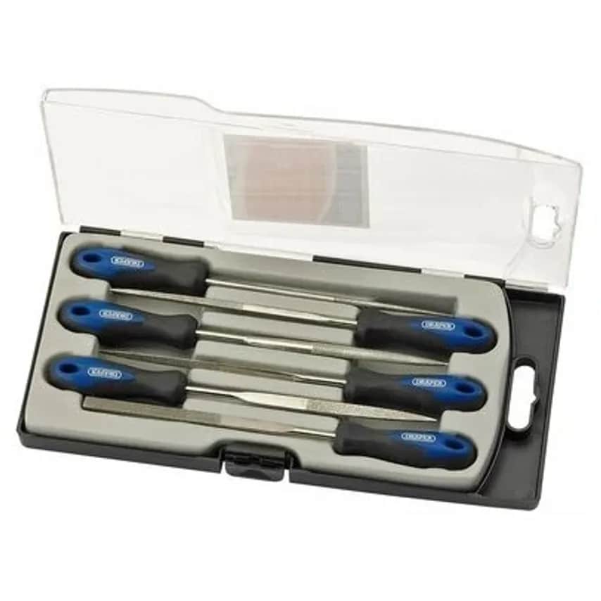 Kit Needle File Soft Grip 6-PIECE 150mm Diamond Coated