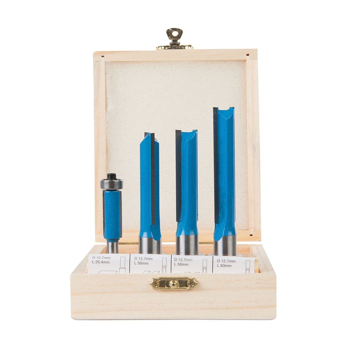 Kitchen Router Bit Set 4 Piece 1/2"/1/4"