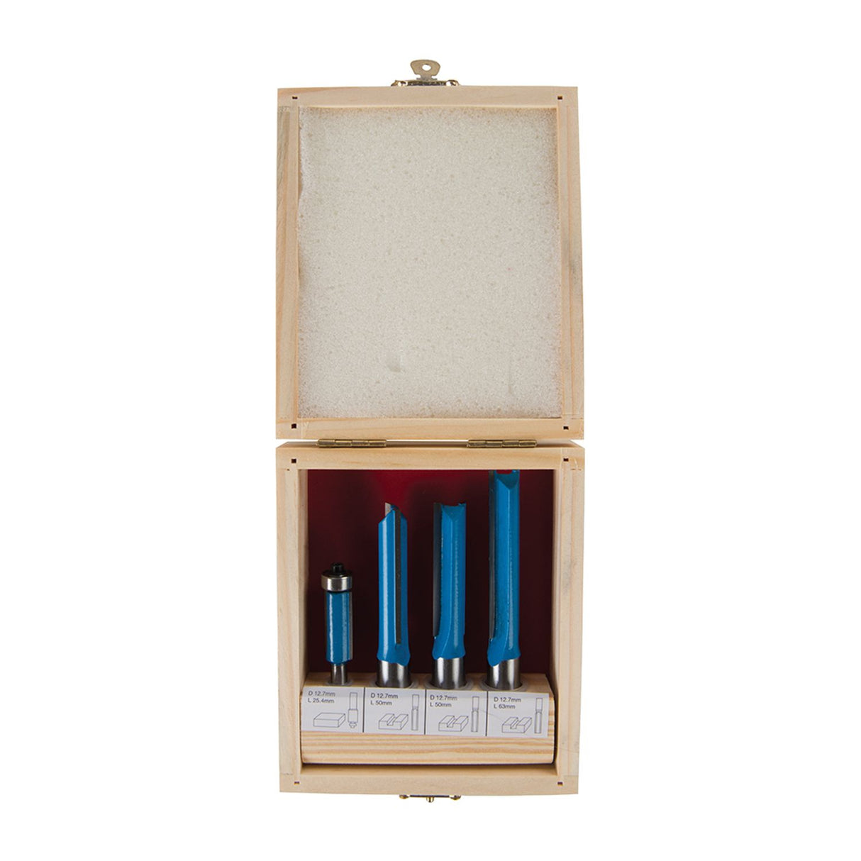 Kitchen Router Bit Set 4 Piece 1/2"/1/4"