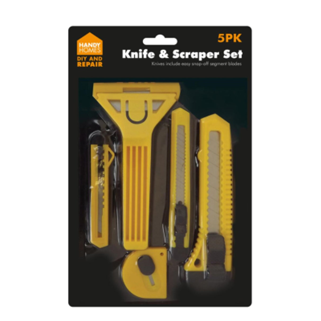 Knife and Scraper Set (Pack of 5)