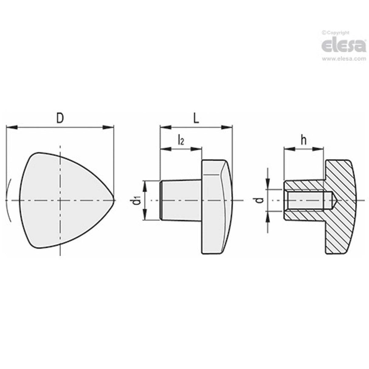 Knob-VTRM-SST-60-M12 - 85033-E