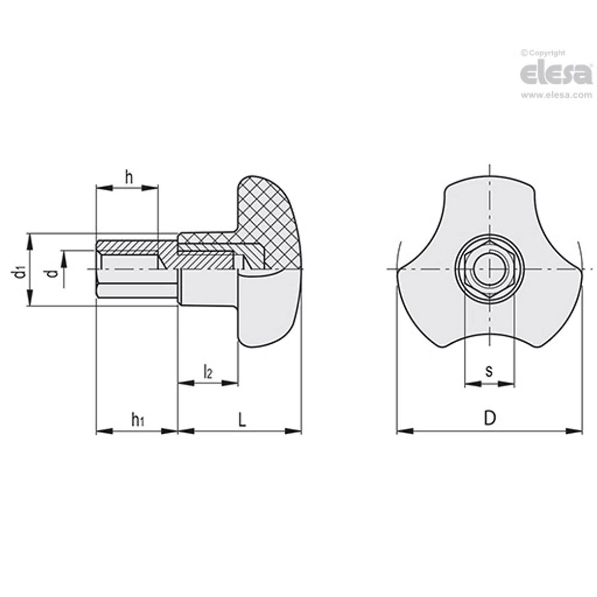 Knob-VTT.60-HL-AZ-M12 - 196502-E