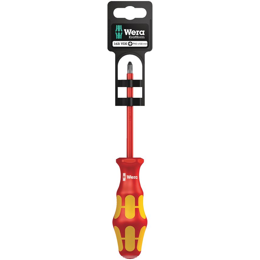 Kraftform Plus 162i VDE Insulated Screwdriver Phillips Tip PH2 x 100mm