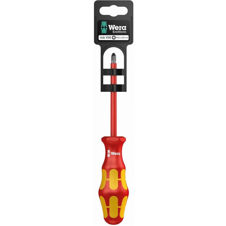 Kraftform Plus 165i VDE Insulated Screwdriver Pozidriv Tip PZ2 x 100mm