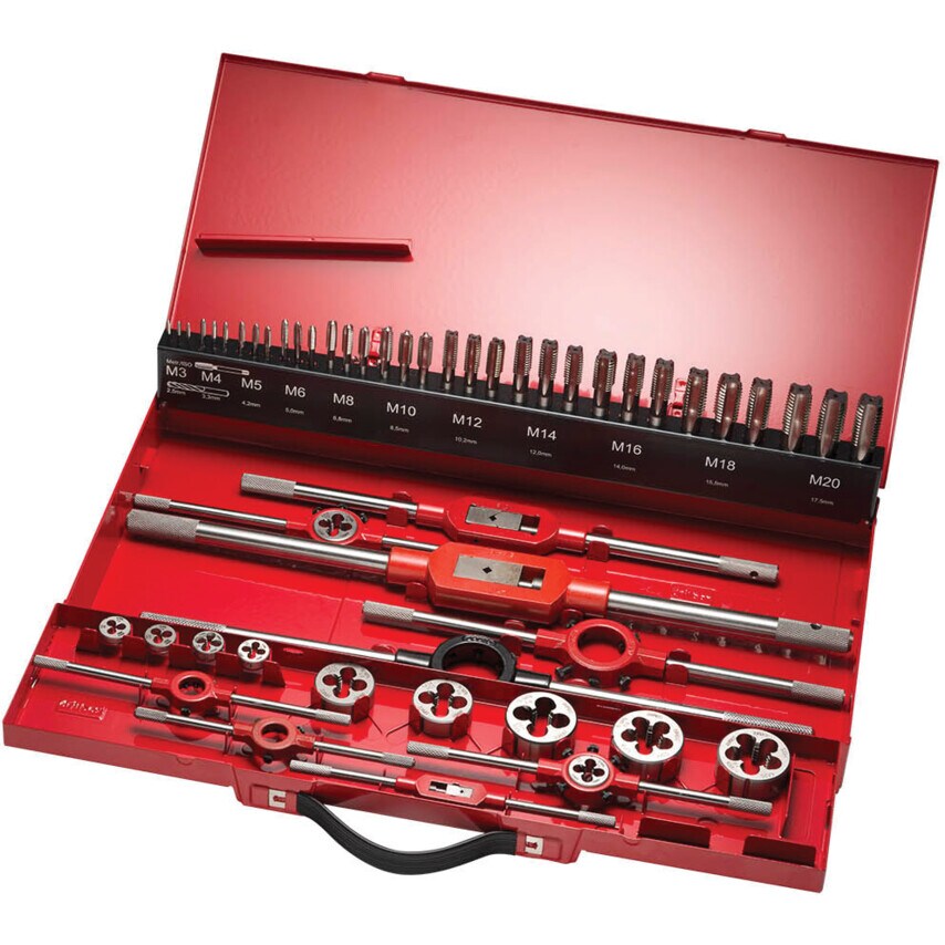 L120 30 HSS 36-PC Straight Flute Tap & Die Set
