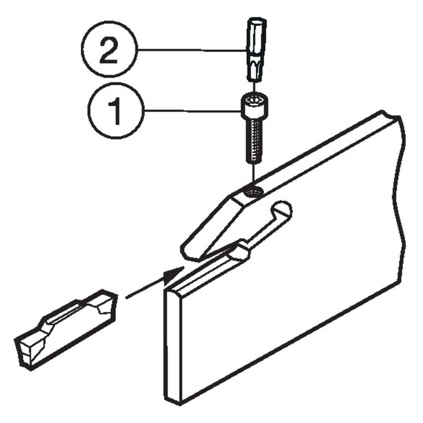 LF123R120-93B1 CoroCut Blade for Parting