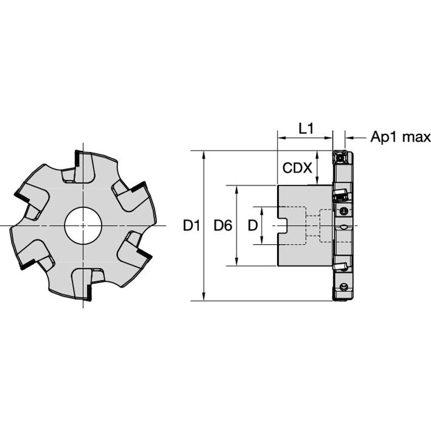 LK90SP1016 Slotting Cutter Cartridge