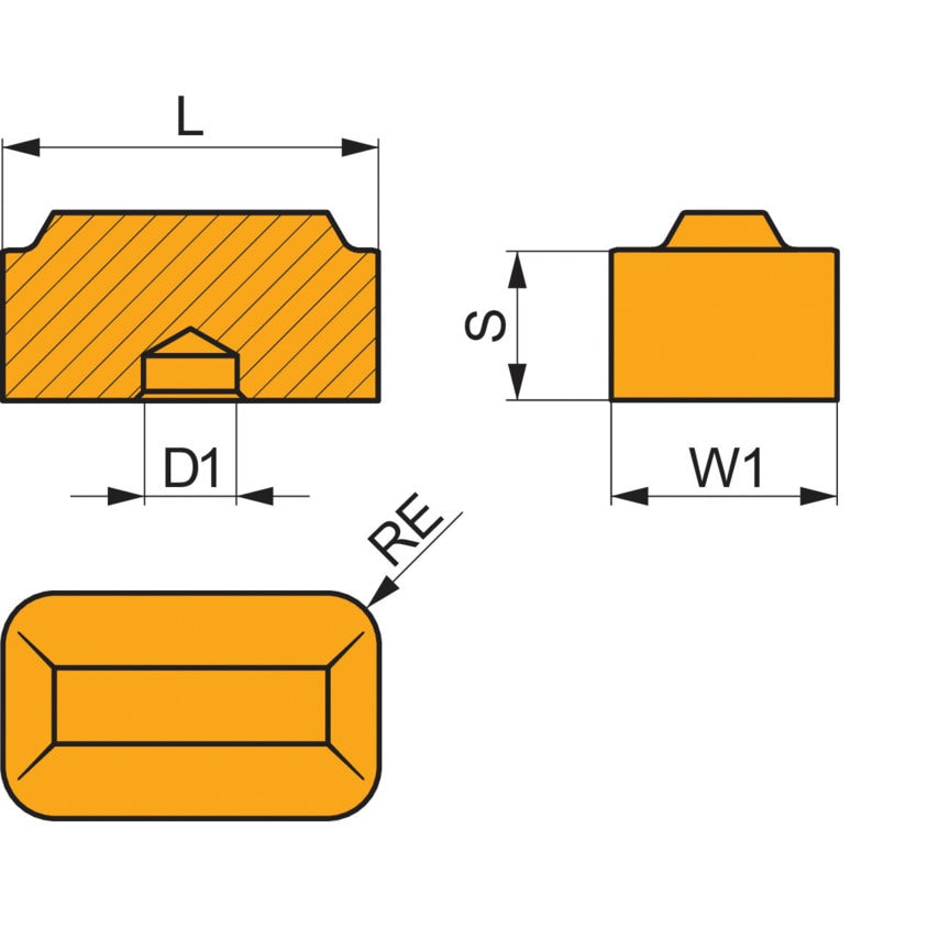 LNMT 311240SN-M T9415 Heavy Duty Railway Insert