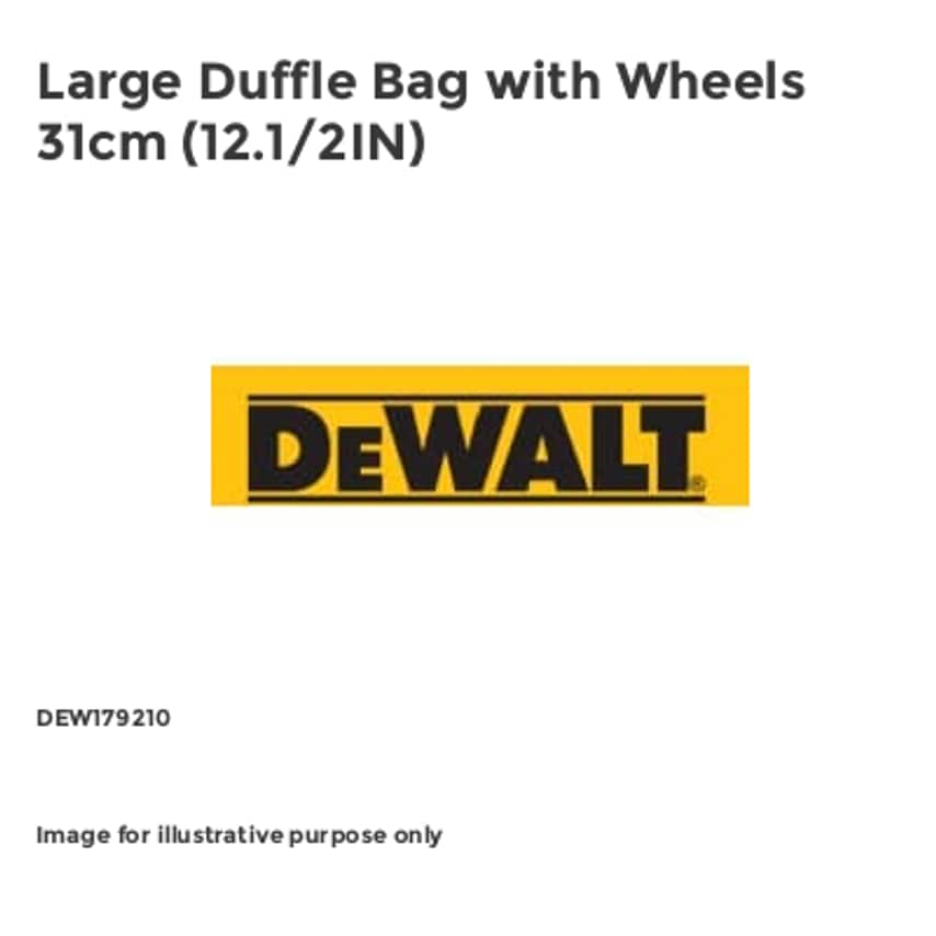 Large Duffle Bag with Wheels 31cm (12.1/2IN) DEW179210