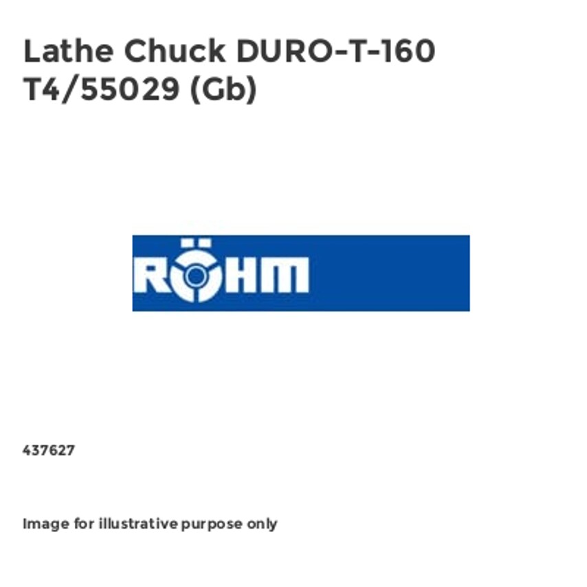 Lathe Chuck DURO-T-160 T4/55029 (Gb)