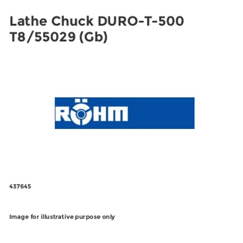 Lathe Chuck DURO-T-500 T8/55029 (Gb)