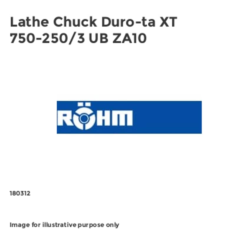 Lathe Chuck Duro-ta XT 750-250/3 UB ZA10